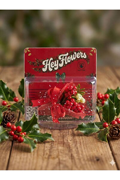 HEY GİDİ GİFT Mini Buket Kokina Çiçek, Koleksiyonluk Çiçek Buketi, Premium HEY Flowers, Sevgiliye Hediye Çiçek