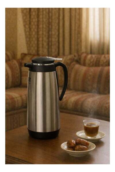 BASURRAH Stainless Steel Tea and Coffee Thermos 1.9L