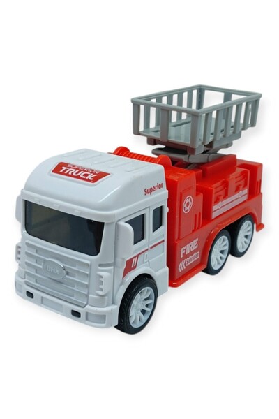 Lisinya Construction Vehicles Series - Friction Fire Truck 12 cm - Elevator (...