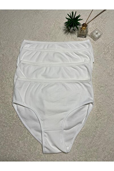 Merzu kadın büyük beden penye esnek kilot paket içi 4 lü