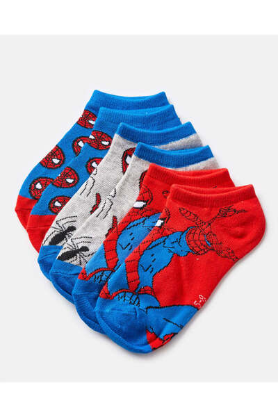 REDTAG عبوة من 3 قطع - جوارب سبايدرمان للأولاد الصغار بطول الكاحل