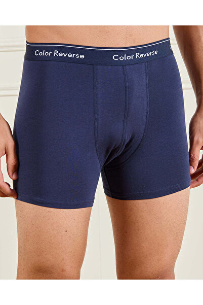REDTAG طقم سراويل داخلية رجالية باللونين الكحلي والأزرق (عبوة من قطعتين)