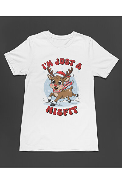 Bumeta I'M Just a Misfit Christmas Moose Christmas Unisex T-Shirt T-Shirt