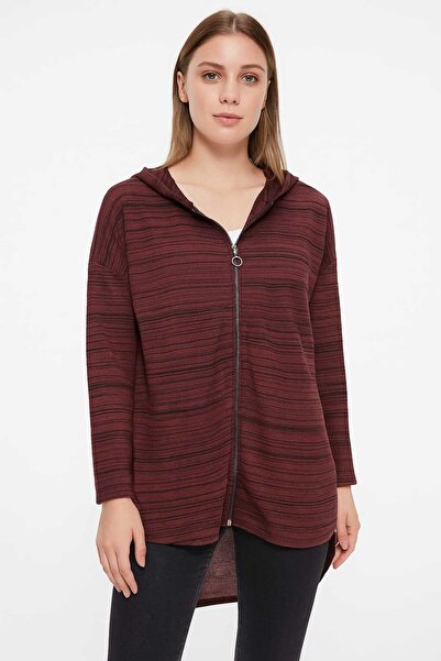 ahsetekstil hooded cardigan