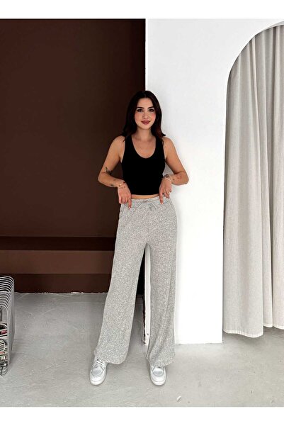 Belphine Fitilli Triko Palazzo Pantolon