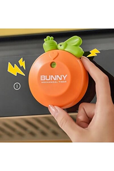 BRF bfsx Turuncu Tavşan Mıknatıslı Mekanik Zamanlayıcı Çocuk Timer Alarm stor...