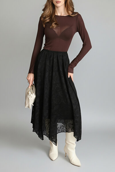 AÈC PRIVÈ Fusta vintage asimetrică croială pentru femei