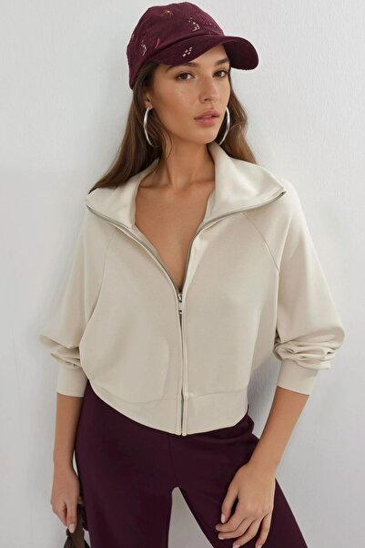 Hiccup Busem Relaxed Fit Zippered Sweatshirt