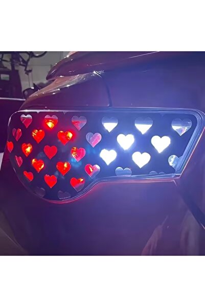 ÖZGÜL REKLAM ❤️   ملصق على شكل قلب - ملصق قلب أسود / تصميم يسمح بمرور الضوء ❤️