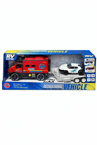 SELLER HOME Police Car Toy Set with Platform – Intervention Truck + SWAT Car