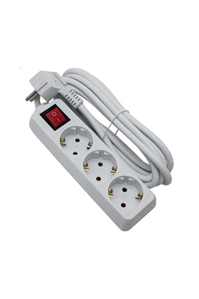 Strohm Extension Cord 3 Sockets with Switch 1.5 m