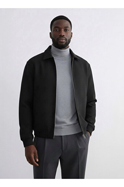 CAVERNO Old Money Erkek Siyah Ceket