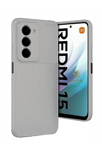 Massemr Xiaomi Redmi 15 4g Case Auto Focus Carbon Cover Shock-Absorbing Premi...