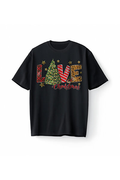 Bumeta Tricou unisex Love Christmas supradimensionat tricou