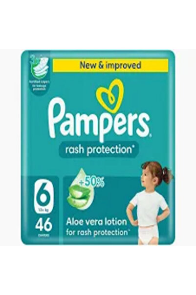 Pampers Rash Protection, Size6, Giant Pack, 46 Diapers
