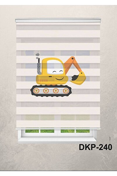 DOKUPER KEPÇE DİJİTAL BASKILI ZEBRA PERDE-COCUK ODASI-STOR PERDE