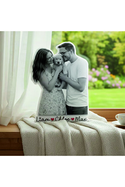 pandart Kişiye Özel Fotoğraflı Ailecek Yastık