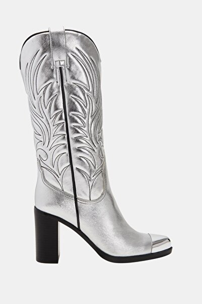 Katy Perry The Zaina Women's Silver Western Heeled Boots