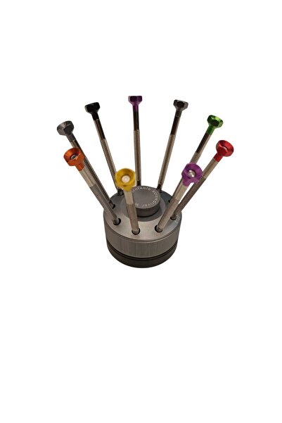 STAND MARKET Profesyonel Saat Tamir Tornavida Seti – 9’lu, Çelik Gövdeli, Dön...