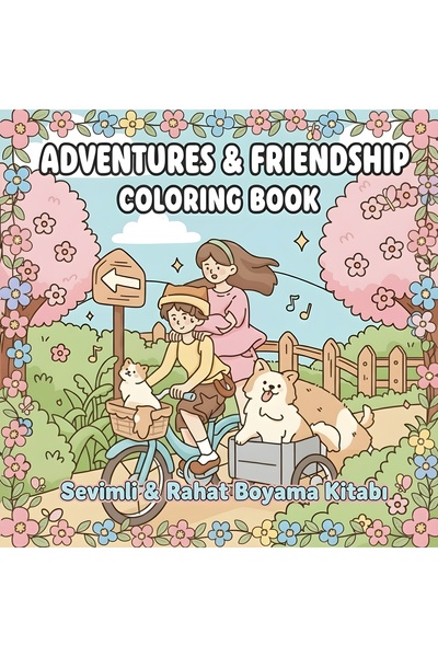 M&H Coloring Adventures & Friendship - 21x21 cm Boyama Kitabı, Çocuk ve Yetiş...
