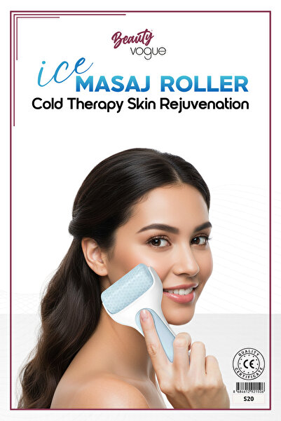 Beauty Vogue Cilt Canlandırıcı Buz Masaj Rulosu | Yüz ve Vücut İçin Soğuk Ter...