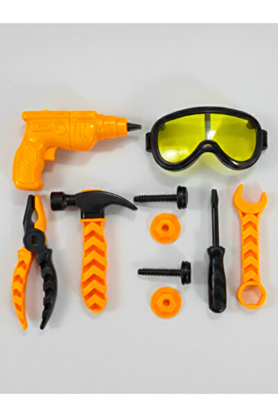 a v d a 10 parça oyuncak Tamir Seti Tamir Gözlüğü+Tornavida+Vida+Somun+İngili...