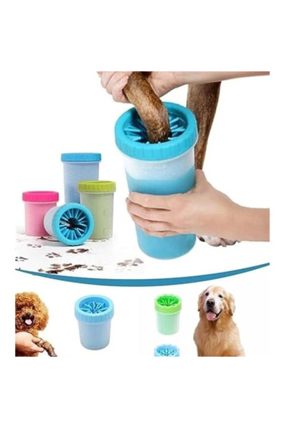 AyrStore Köpek Ayak Pati Yıkama Ve Temizleme Aparatı ORTA BOY 1 ADET 11 X9 CM...
