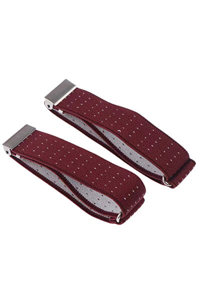 Aziz Kalem Bordo Gömlek Kolu Tutucu