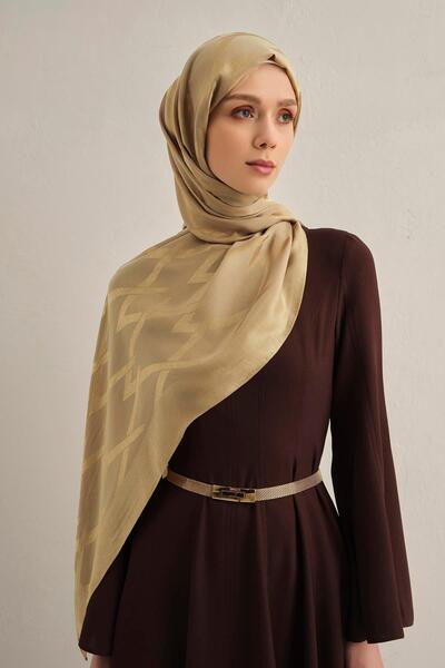 Armine Lyocell Shawl - Zigzag Pattern - Aly1-70 - Paper Bag