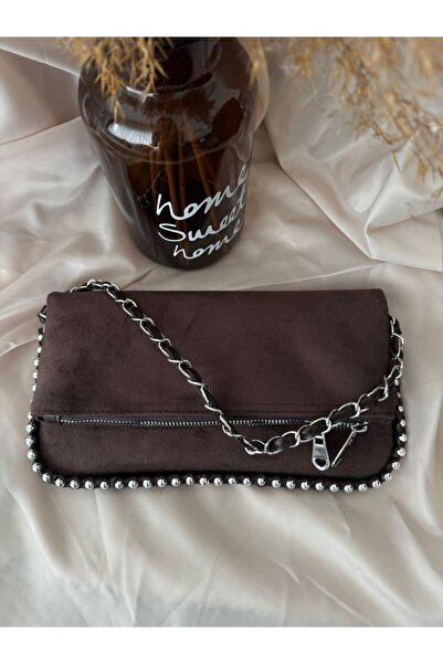 JASECO üet Zımba Detaylı Zincir Askılı Omuz Ve Portföy Çantası