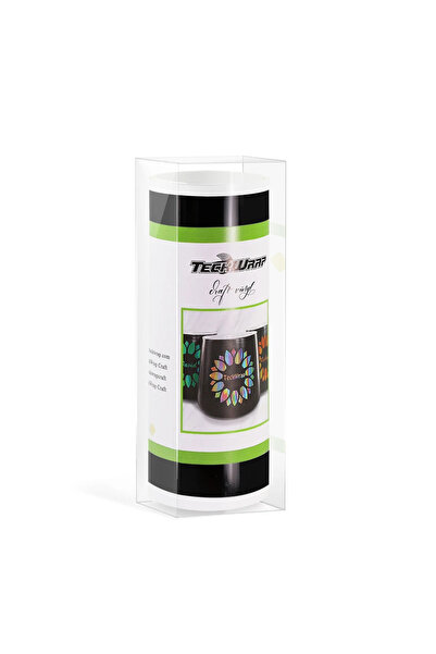 Teckwrap Craft Parlak Siyah Premium Smart Vinil Kalıcı Cricut JOY Uyumlu – 14...