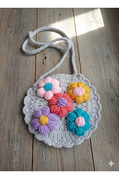 ENA حقيبة يد محبوكة يدويًا للفتيات