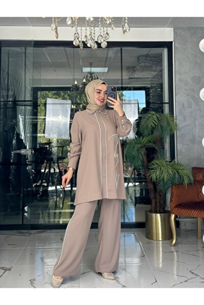 Zümra Tesettür Moda Çisel İkili Takım