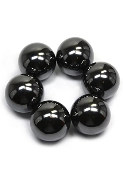 AyrStore Bilye Şeklinde Manyetik Stres Topu Ø20 mm 5 Adet Küre Mıknatıs, Stre...