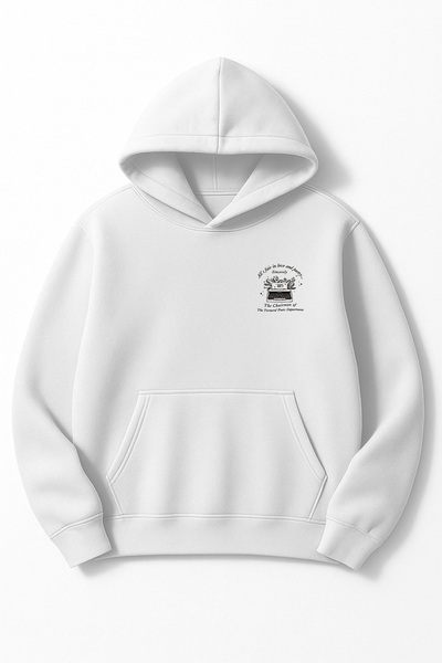 Altair Tr قصة فضفاضة سترة للجنسين مطبوع بغطاء رأس