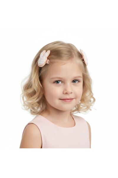 SeaBubbles Rabbit Ear Buckle Children's Buckle Set of 2 Standard Powder