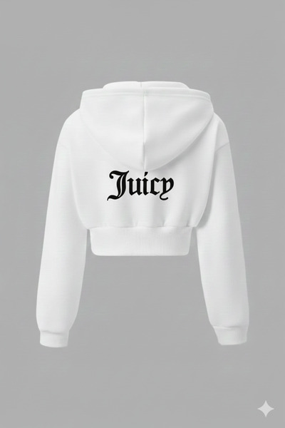 Bozz&Bozz Collection Γυναικείο φούτερ με κουκούλα Juicy Crystal Stone με τύπω...