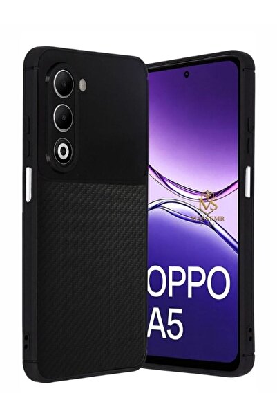 Massemr حافظة هاتف أوبو A5 4G ذات تركيز تلقائي، غطاء كربوني ممتص للصدمات، رفي...