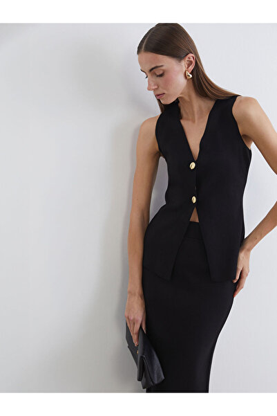 LC Waikiki Sparkling Choices V Planting Women's Knitwear Vest from Shining Store