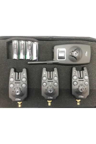 Falai Tackle Set 3 Avertizori plus Statie cu penar pentru transport si bateri...