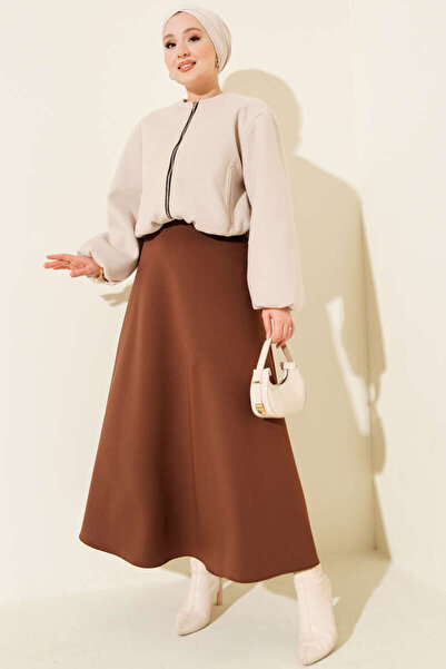 Blue Morpho تنورة من قماش السكوبا بسحاب