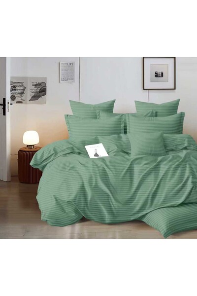 Sonia Lenjerie de pat damasc pentru pat dublu 2 persoane Sonia, 6 piese, Fine...