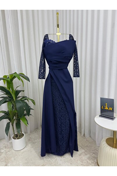 ALSAMAH فستان كحلي سهره