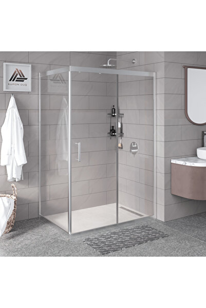 Kupon Duş Vesta D201 Dikdörtgen Duşakabin Parlak Profil Şeffaf Cam H: 190 cm