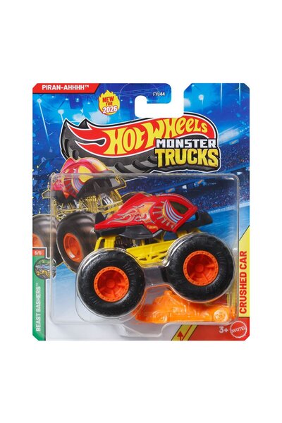 HOT WHEELS شاحنة الوحش بيران - أحمر مخيف 2026