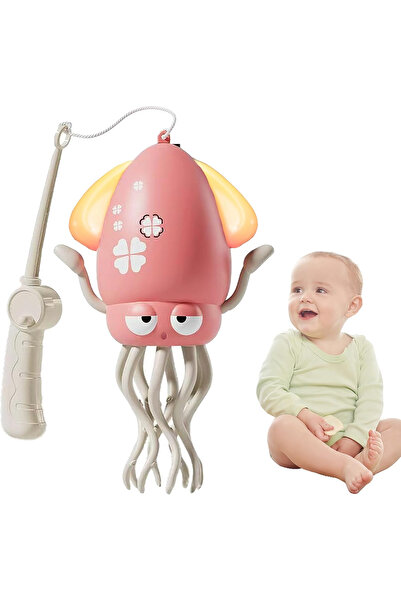 OEM USB Rechargeable Musical Toy for Toddlers, Pink Dancing Octopus