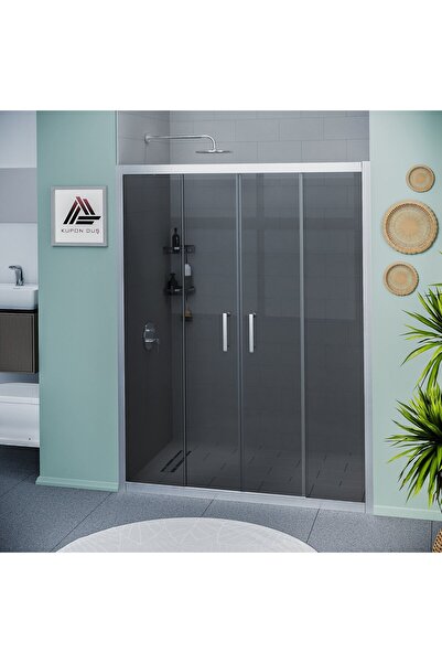 Kupon Duş Vesta D400 İki Duvar Arası 2 Sabit 2 Sürgü Duşakabin Parlak Profil ...