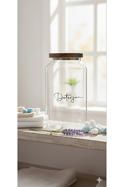 Dia Acacia Lid Detergent Jar Decorative Jar