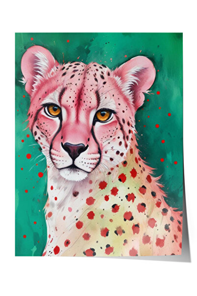 Zestia Poster Modern Pop Art Ilustrație Ghepard Decor pentru Salon