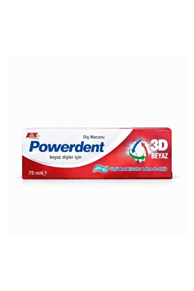 Powerdent 3D Beyazlatıcı Naneli diş macunu 75 ml